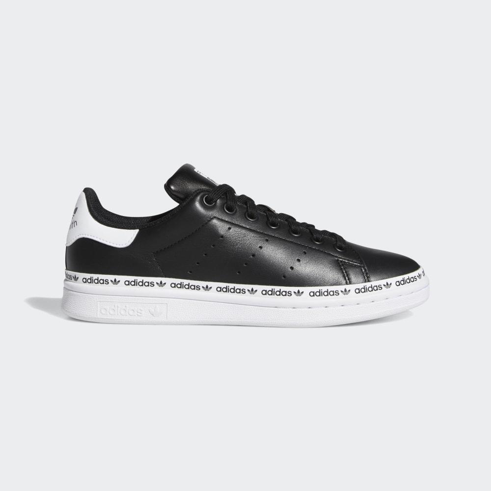 Adidas Women's STAN SMITH W Originals Shoes Black/White Ireland FV7305